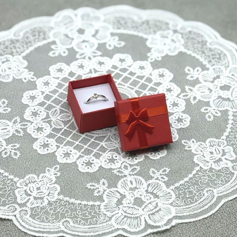 Hardened square pearlescent ring box jewelry box jewelry box latte art gift jewelry necklace box