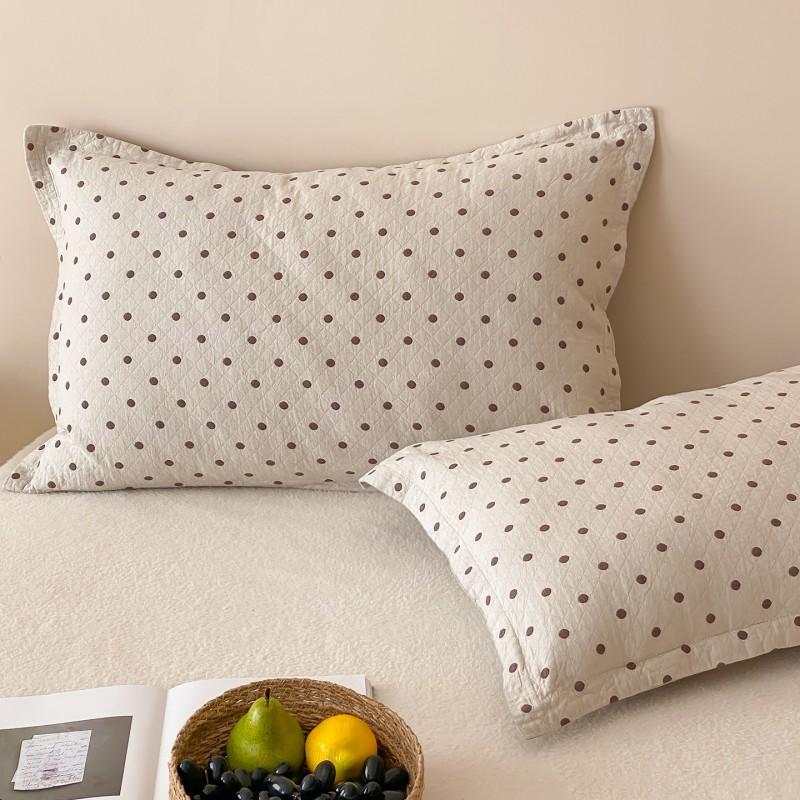 Cotton Muslin Pillowcase Set 48x74cm Soft Breathable Bedding Home Use 40s Count Pure Anti-Oil Stain