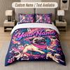 Pug Theme Custom Text Or Name 3Pcs Bedding Set 1 Flat Sheet & 2 Pillowcases Personalized Home Bedding