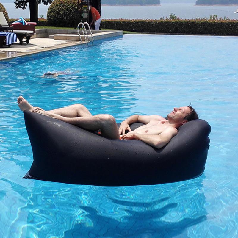 Aufblasbares Outdoor-Luftsofa-Bett - Tragbar für Camping, Festivals oder den Strand