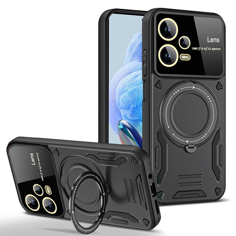 For Poco X5 Pro 5G Case Car Magnetic Holder Ring Phone Case For Pocox5pro Poko Little X5pro X 5 Pro 5X X5 Lens Armor Back Cover