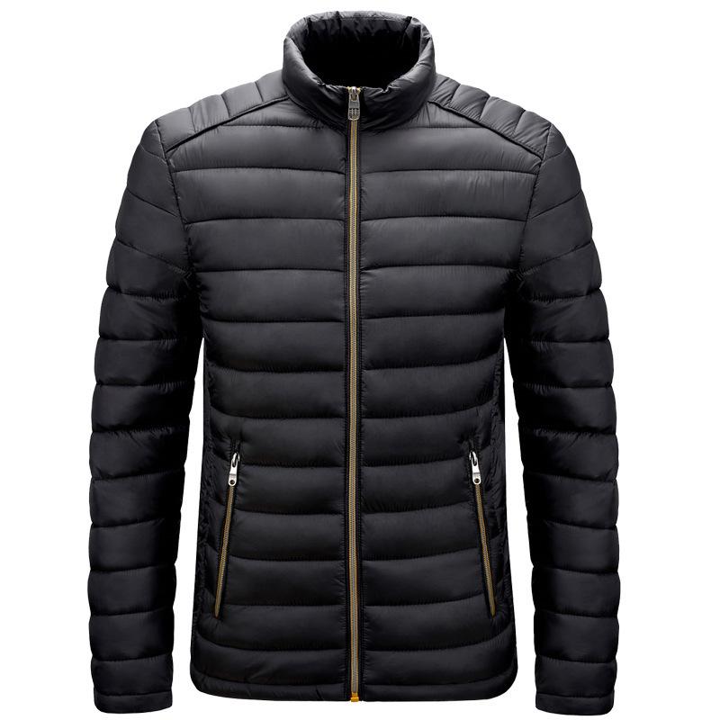 

2023 Men s High-end Lightweight Cotton Jacket: Ribbed Casual Fashion for Spring & Autumn M