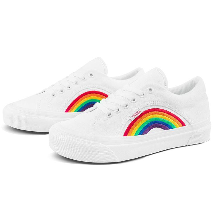 Vans Lampin 86 DX Pride - Bílé unisex tenisky True-White VN0A54FC4GQ