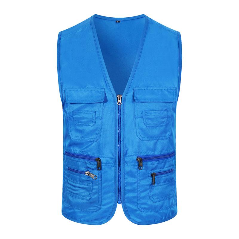 Outdoor Fishing Vest Multi-pocket Vest Men's Volunteer Volunteer Advertising Small Reporter Photography Overalls Vest