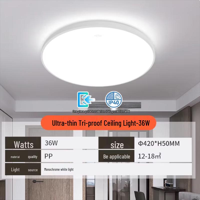 NVC LED Ultra-thin Three-Proof Ceiling Light