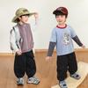 LUSON Boys' Casual Cotton Cargo Pants