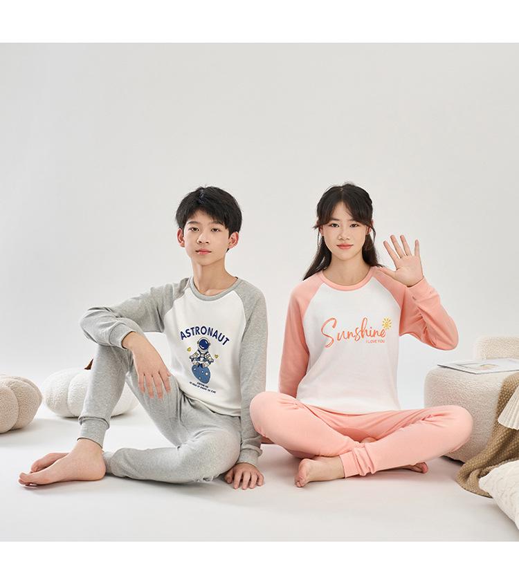 Thermounterwäsche-Set für Kinder: Weiche Baumwoll-Basisschicht-Pyjamas für Jungen und Mädchen - Perfekt für Herbst- und Winterkleidung.