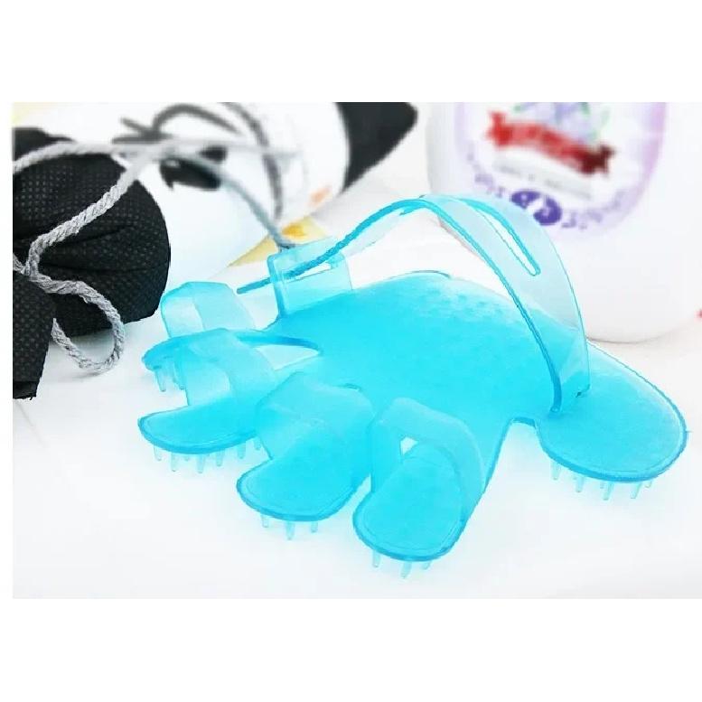 Portable Hair Cleaning Shampoo Massager Brush Scalp Comb Head Massage Pet Shower Body Silicone Cleansing Stress Relax