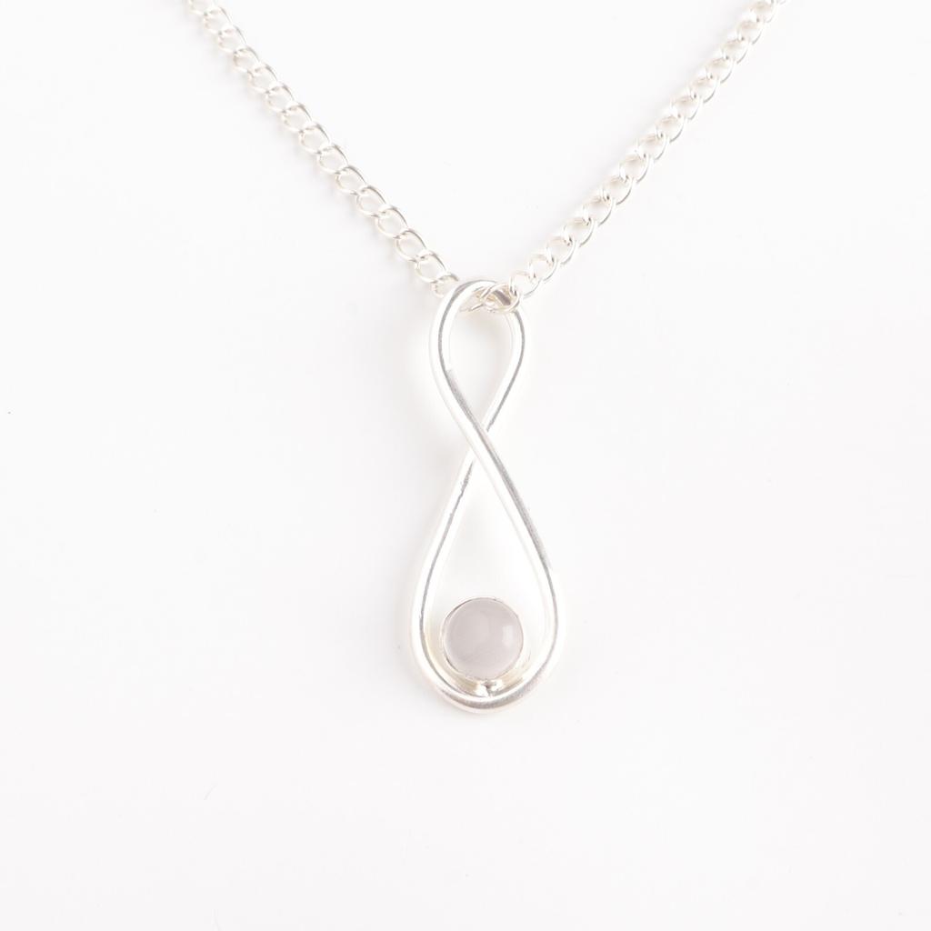 Selenite Gemstone 925 Stamped Silver Jewelry Handmade Pendant 1.66" Gift For Mom PP-20-45