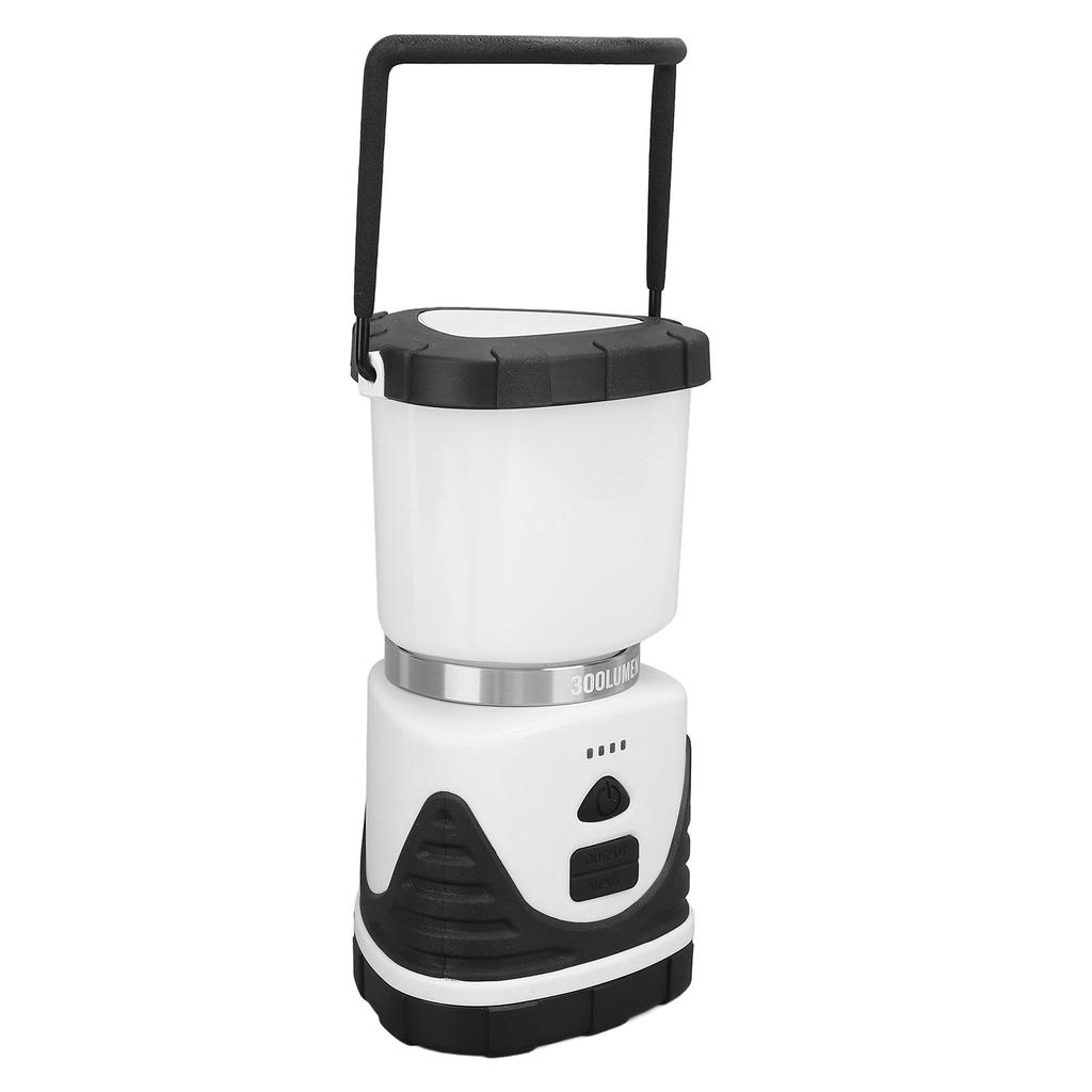 Camping Lantern 300LM 3 Modes IP65 Waterproof USB Rechargeable Portable Tent Light for Emergency Power Outage Hiking Camping