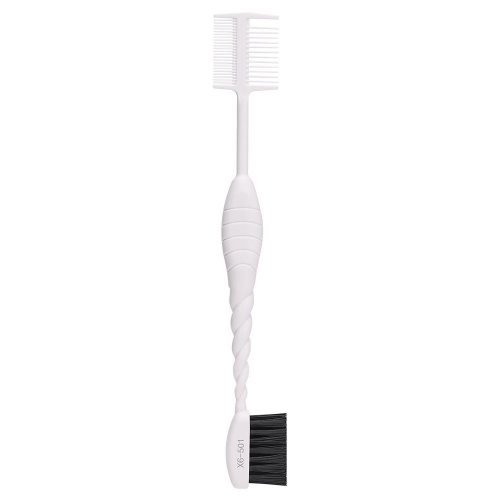 Double Headed Edge Control Brush Foldable Dust Brush Multifunction Eyebrow Brush Comb Home Use