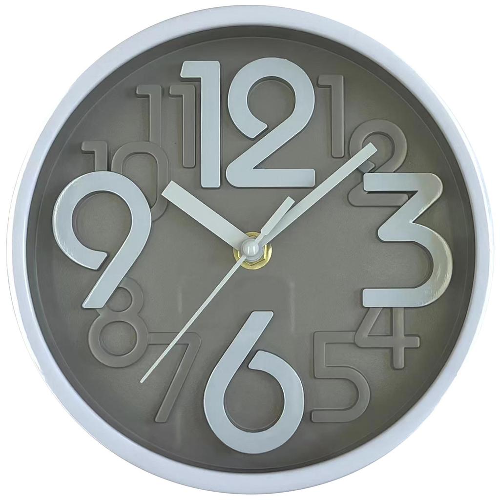 Simple Easy To Read Wall-mounted Clock Punch-free Stereo Numeral 3D Punch-free Fashion Digital Wall Clock for School Decoration