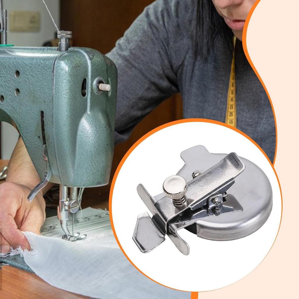 Sewing Machine Seam Guide Hem Presser Foot,Accessories Equipment Stainless Steel Gauge Presser Edge Guide for Adult Women