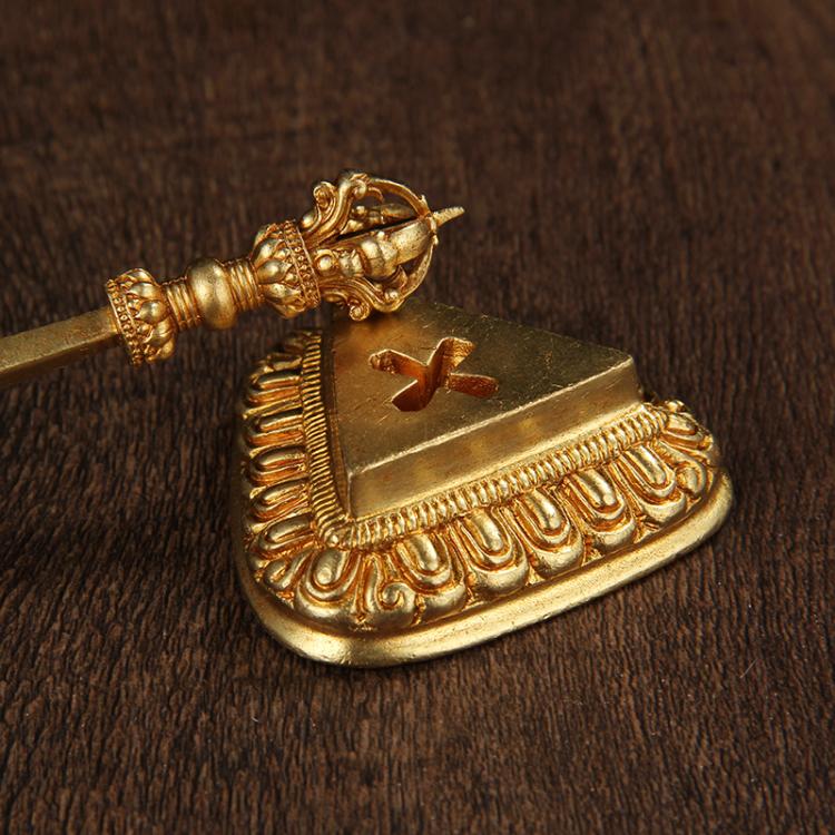 Nepalesische reine Kupfer Manjusri Schwertornamente, Buddha-Statuen und magische Werkzeuge, Vajra-Mörser zur Bezwingung von Dämonen Tibetische Ornamente