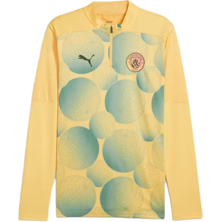 Puma Manchester City Drycell Gradient Design Casual Comfortable Long Sleeve T-Shirt Men Tops Linen 777579-30