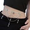 Elegant Flower Butterfly Pearl Waist Chain Multilayer/Single Layer Body Chain Decorative Belly Decor for Fashion Women