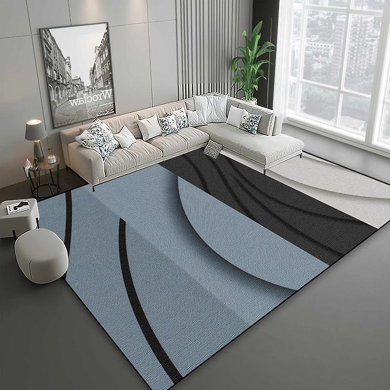 Modern Light Luxury Carpet for Living Room Abstract Decoration Large Carpets Comfort Soft Bedroom Lounge Rugs Non-slip Floor Mat