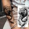 1 Foglio Tatuaggi Temporanei Trendy Tigre Leone Guerriero Gesù Per Uomini Donne Adulti Lunga Durata Impermeabili Temp Adesivi Tatuaggio Falso