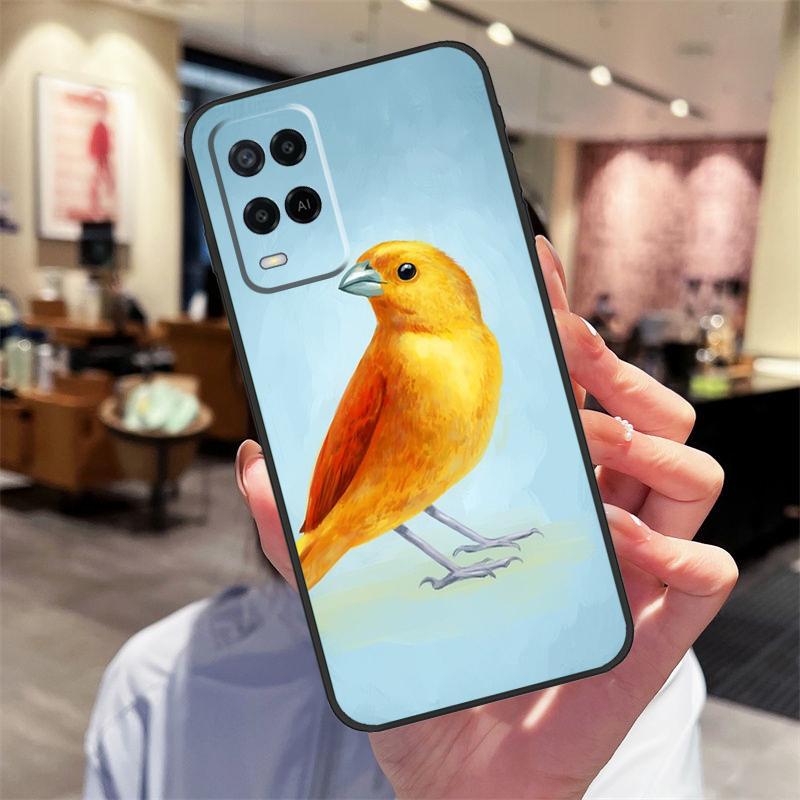 Bonito Funda Colibrí para Pájaros para Oppo A78 A98 A79 A18 A38 A58 A40 A60 A80 A16 A76 A96 A15 A74 A94 A54 A17 A77 Cubierta