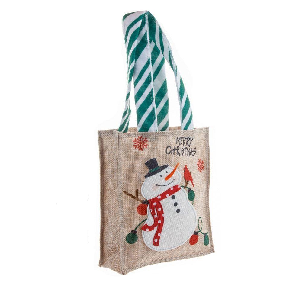 

Креативный снеговик милый мешочек для конфет прекрасная женская сумочка мультяшная сумка в рождественском стиле корзина для хранения зелёный