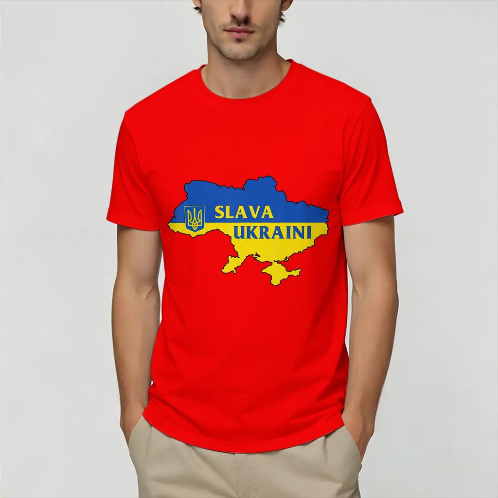 Ukraine Ukrainian Flag Tshirt Summer Hipster Tshirts Couple Cotton Comfortable Tees Shortsleeved Street Style Tshirt