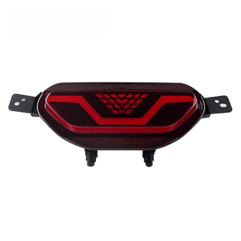 Car Rear Bumper Reflector Brake Light for Chevrolet Tracker Trax 2019 2020 2021 2023 2024 LED Warning Fog Lamp Driving Light Red cover