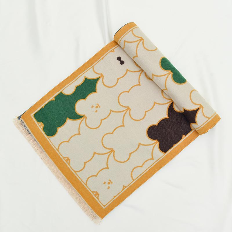 Cute Cartoon Children's Scarf for Boys and Girls in Autumn and Winter Baby Cotton Scarf To Keep Warm and Windproof and Versatile Scarf