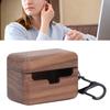 Earbuds Case Cover Walnut Wood Hand Polished Wireless Earbuds Protective Cover for Sennheiser CX‑PLU