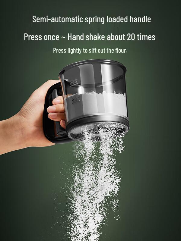 Zhaoran Semi-Automatic Double-Layer Flour Sifter