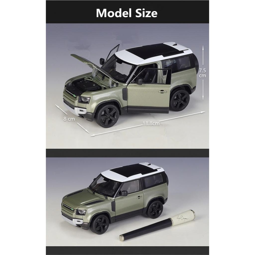 Welly 1/26 Land Rover Defender 2020 SUV Alloy Car Model Diecast Metal Toy Off-road Vehicles Car Model Simulation Childrens Gifts
