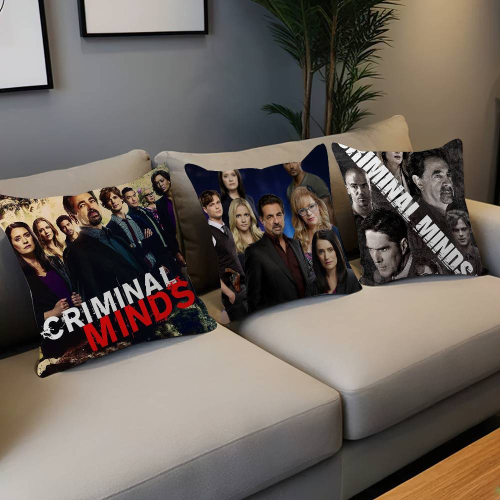 Criminal M-Minds Cushion Cover Inches Farmhouse Decor Home Throw Pillow Covers For Couch Decorations