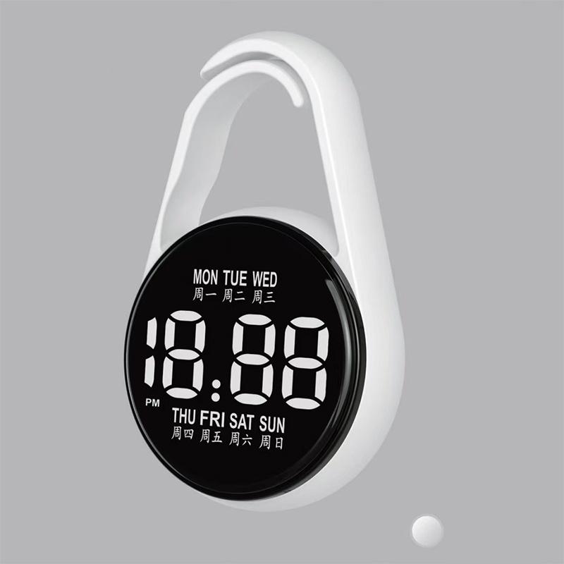 LED Digital Hanging Watch Night Light Energy Saving Silent Electronic Clock for Bedroom Living Room Wall Decor