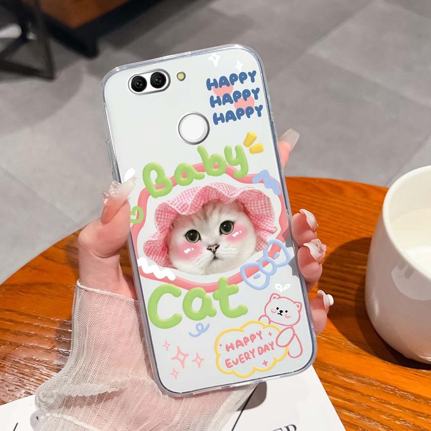 For Huawei Nova 2 2S 3 3e 4 4e 5 5i 7i 6 7 SE Luxury Clear Phone Case Beautiful Butterfly Wing Pattern Soft Silicone Anti Fall Shell For Huawei Casing