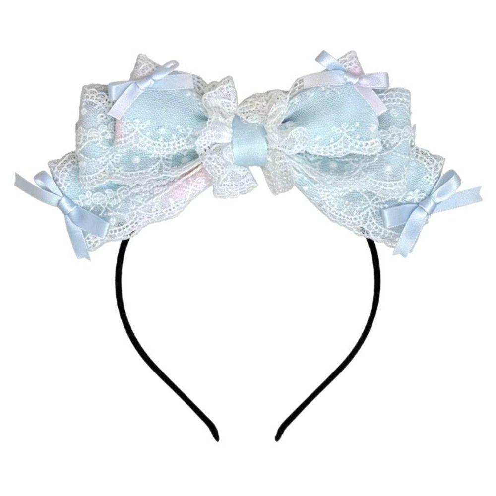 Ruffle Lace Girl's Headband Sweet Style Lolita Headdress Cosplay Accessories