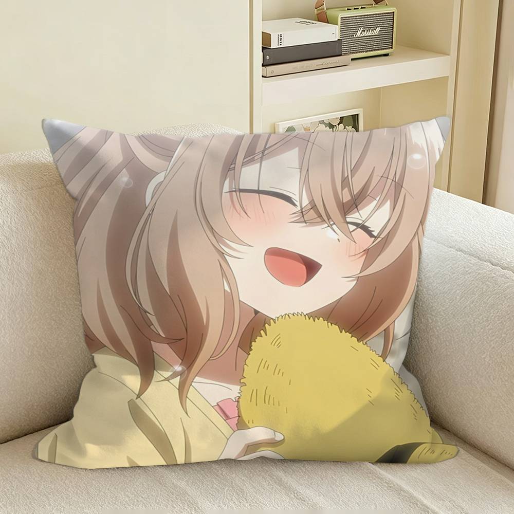 Suicidal Hinako This Monster Wants to Eat Me Square Sofa Pillow Cover Solid Color Living Room Home Decor Cushion Case