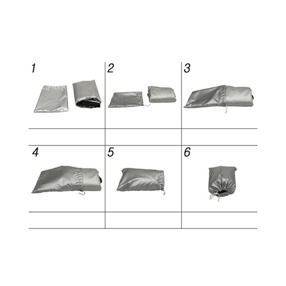 Motorcycle Cover Silver Coated Inside Waterproof Dustproof Cover For Large Bikes Cruisers Scooters