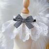 Pet Scarf: Dog Drool Bib with Bell and Bow Tie for Medium/Small Dogs and Cats