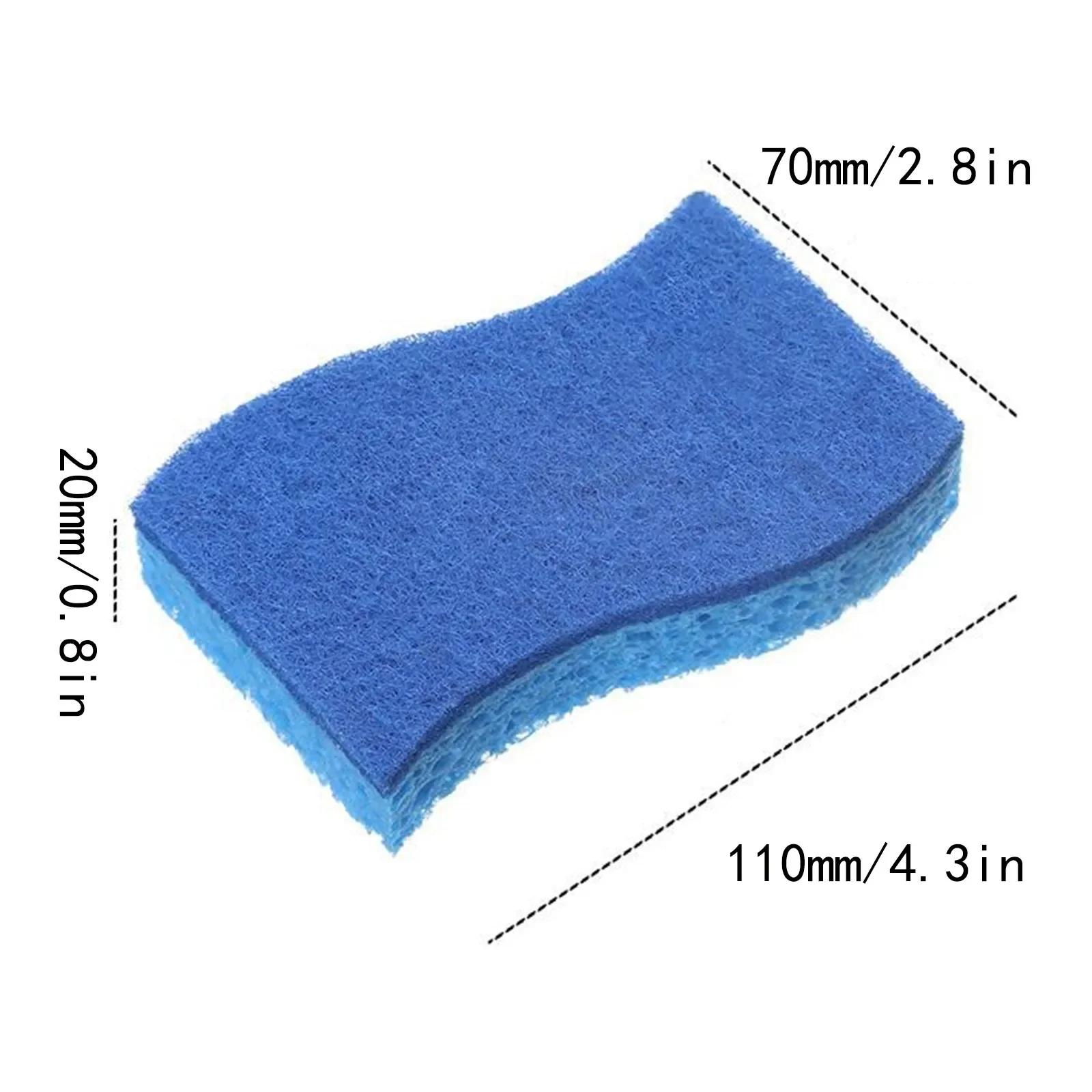 

1/2/6/12PCS Dishwashing Sponge Cleaning Cloth Sponge Wood Pulp Cotton Three In One Cleaning Kitchen Washing Dishes Pots Removing