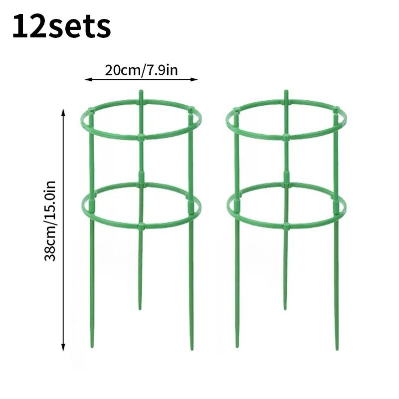 3/6/9/12Sets Plant Support Pile Garden Flower Stand Semicircle Greenhouses Arrangement Holder Vine Climbing Bracket Bonsai Tool