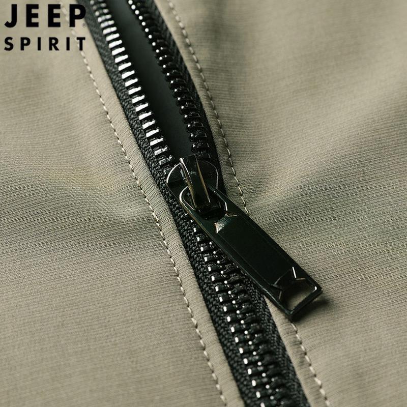 JEEP SPIRIT Men's Stand Collar Casual Jacket