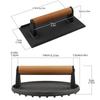 Flat Top Steak Burger Press Heavy-Duty Grill Hamburger Grinder Meat Press Board  Kitchen Gadgets