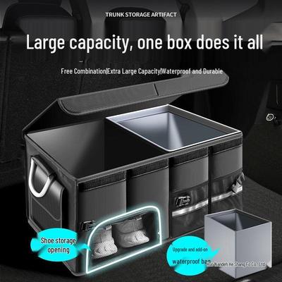 Foldable Car Trunk Organizer: Practical & Decorative Storage Box