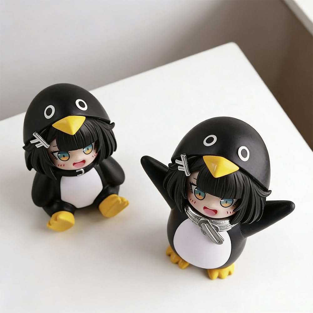 Gugugaga Penguin Figure Arknights: Endfield Administrator [Set of 2] Arknights Goods Arknights 8cm PVC Figurine Cute Gift Collection Unofficial (A+B)