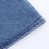 Abito Estivo Midi in Denim con Scollo a V e Nodo, Senza Maniche, per Donna