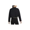 Nike FutureMove Cropped Loose Casual Sweatshirt Women Tops Black FN2793-010