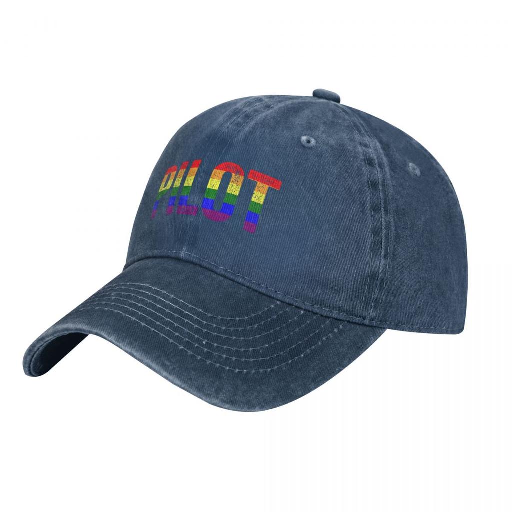 Pilot Rainbow Stripe. LGBT Gift. Gay Pride Cap Cowboy Hat Hats Baseball Cap Sports Caps Cosplay Dropshipping Male Cap Women's