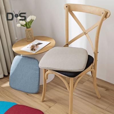 Kissen aus Memory-Schaumstoff mit doppeltem Anti-Rutsch-Design, verdickt, abnehmbar, waschbar, in Pferdehufform, Bürostuhlkissen, Gesäß, einfarbig, Esszimmer