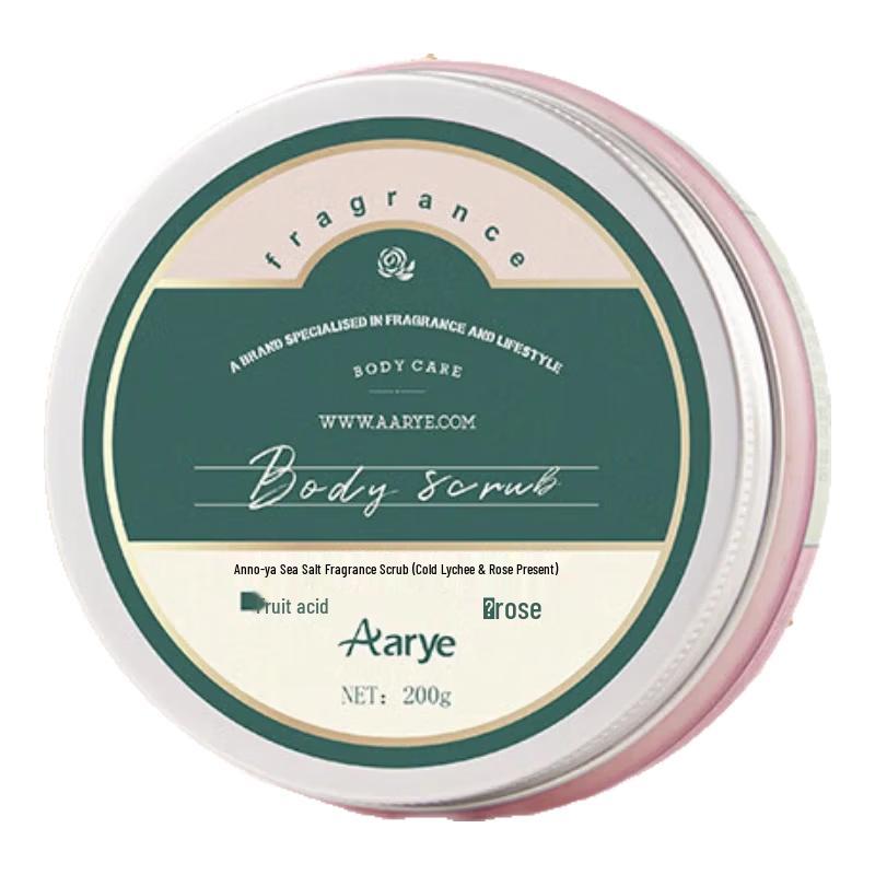 AARYE Sea Salt Body Scrub - Cold Lychee & Rose
