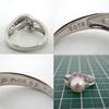 [Pre-owned] POLA/Pt900 Akoya Pearl/Diamond Ring/Size 12/j36-1
