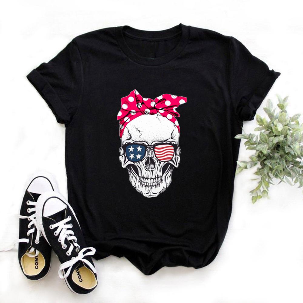 Women Crown Funny Print T Shirt Fashion Summer O Neck 90S Clothes Girl Casual